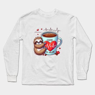 Coffee Lifeline Long Sleeve T-Shirt